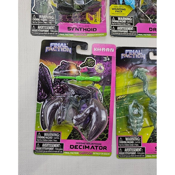 Final Faction Kharn Hive Class Synthoid Action Figure 3+ lot of 4 New - Picture 2 of 12